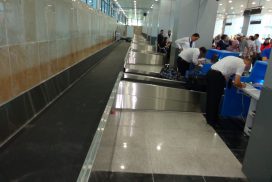 Belt collecting conveyor