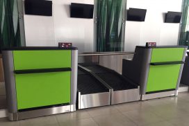 baggage handling at departure area