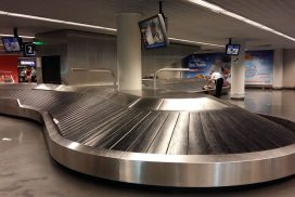 baggage handling at departure area