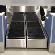 Convoyeur double d'enregistrement des bagages - Au format enregistrement des bagages